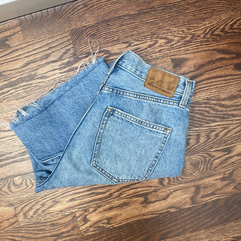 Denim Forum, The Farrah High Rise Wide Leg, 28